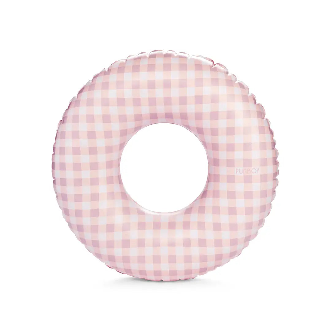 FUNBOY - Kids Tube Float, Pink Gingham