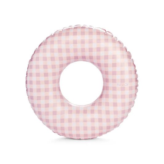 FUNBOY - Kids Tube Float, Pink Gingham