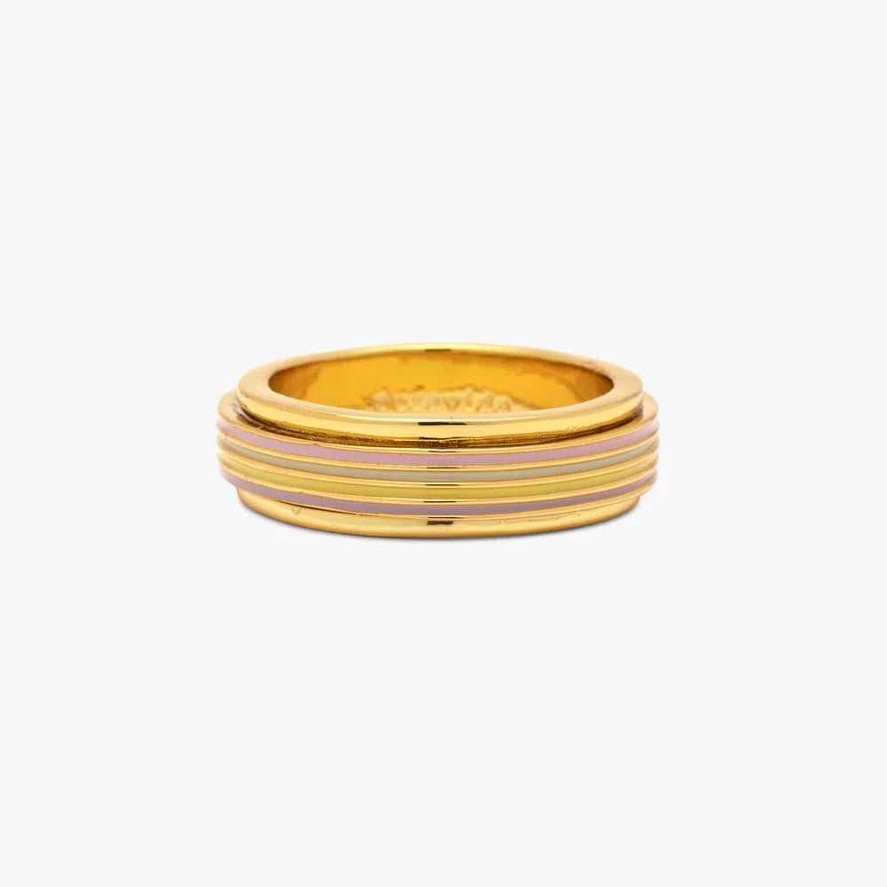 Pastel Stripe Fidget Band Ring by Pura Vida