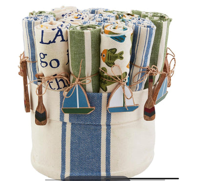 Lake themed Towels with Mango Charm