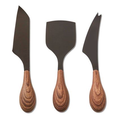 Mod Cheese Utensil Set of 3 - Black, Multi