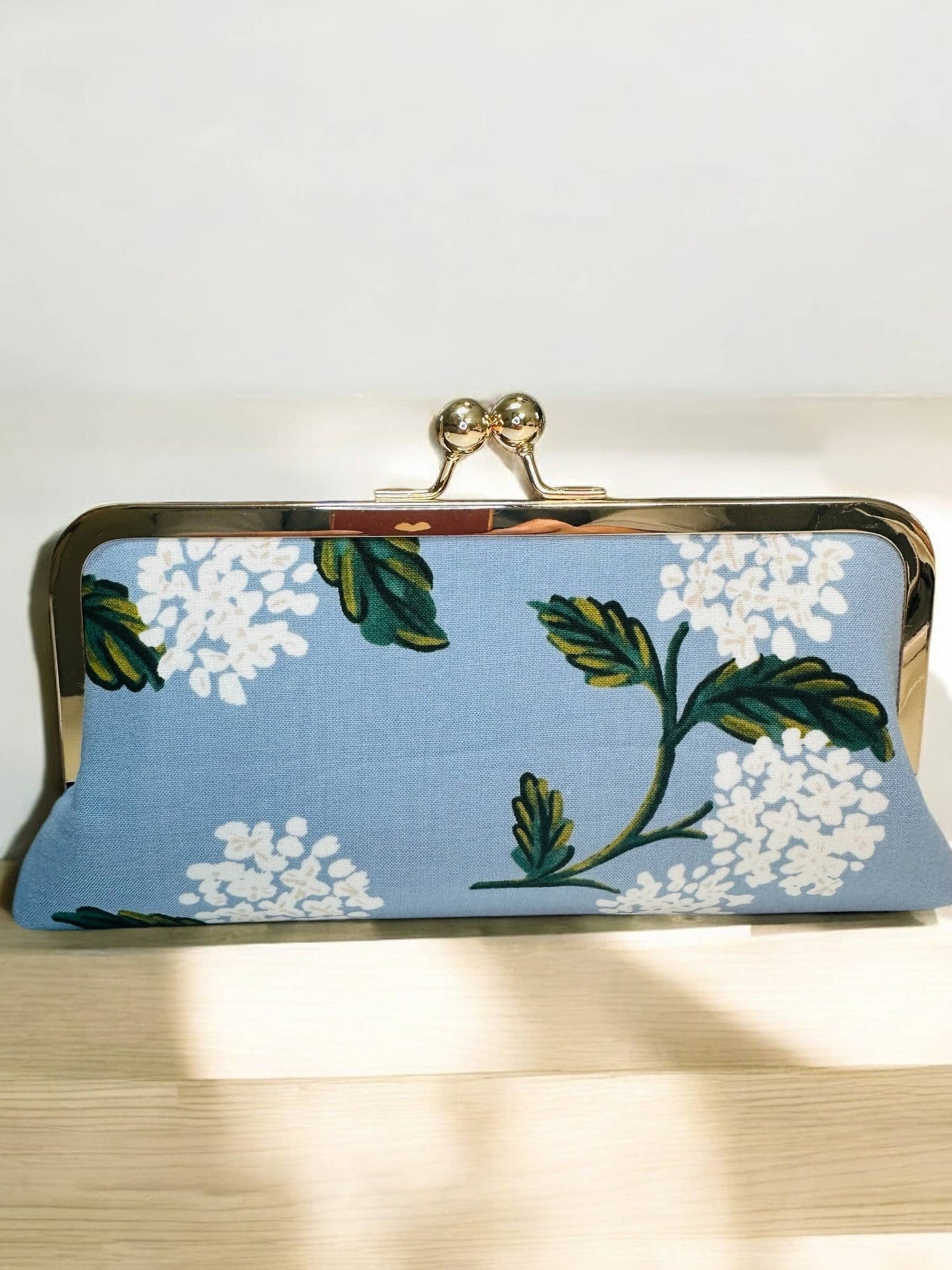 Kiki & Syds - Kiki & Syds Cell Phone Clutch-Hydrangea in Blue
