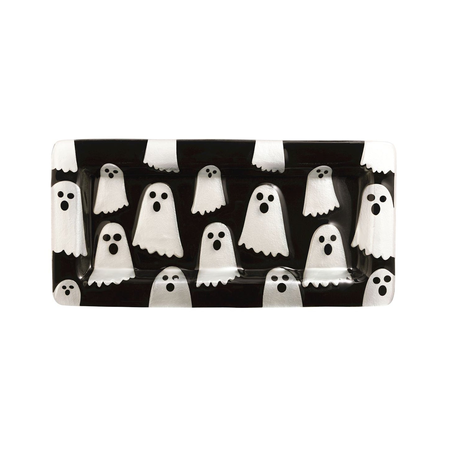 Spooky Glass Ghost Tray
