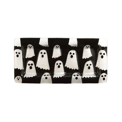 Spooky Glass Ghost Tray