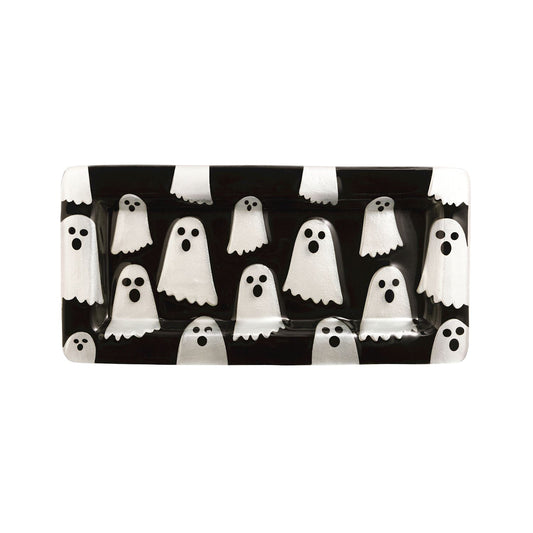 Spooky Glass Ghost Tray