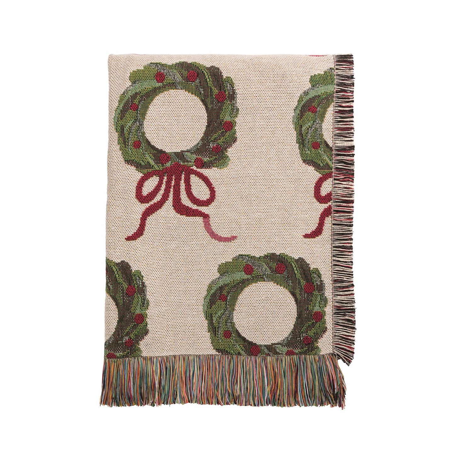 Woven Wreath Throw