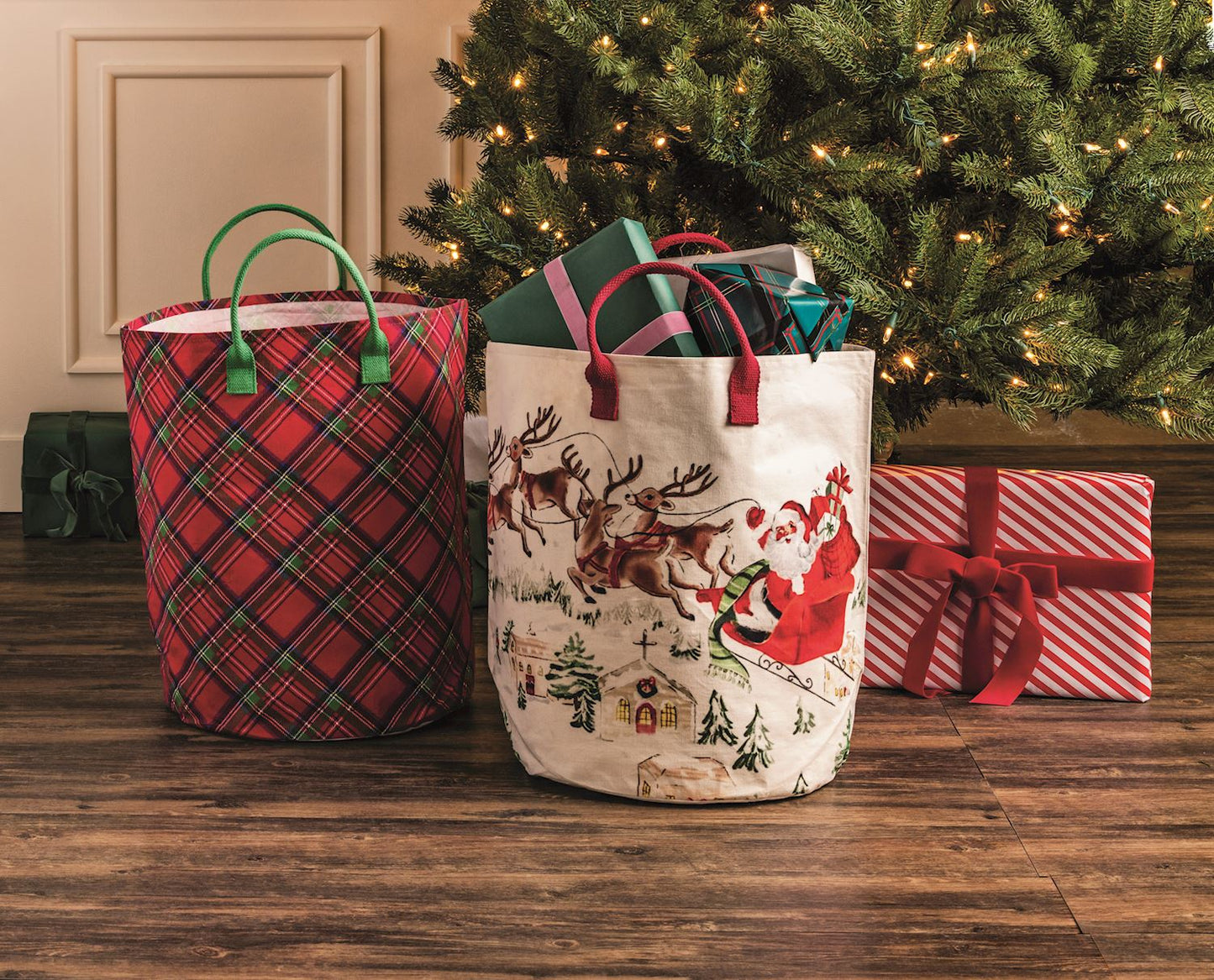 Large Christmas Canvas Tote