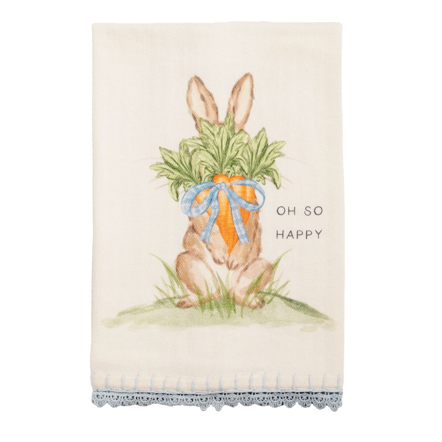 Oh So Happy Bunny Guest Towel