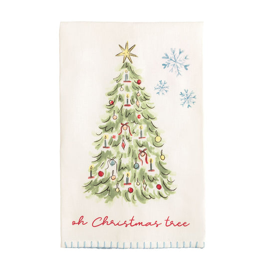 Whip Stitch Edge Christmas Towel