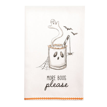 Halloween Guest Towel with Glitter Trim