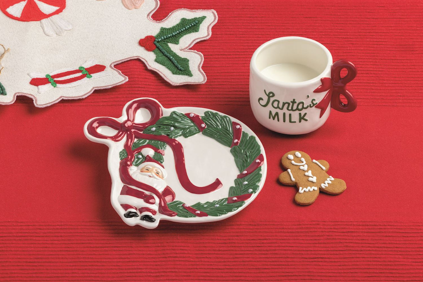 Santa's Cookie and Milk Set