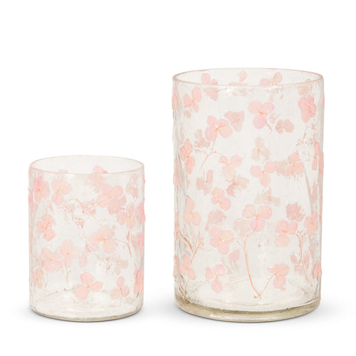 Pink Hurricane Holders