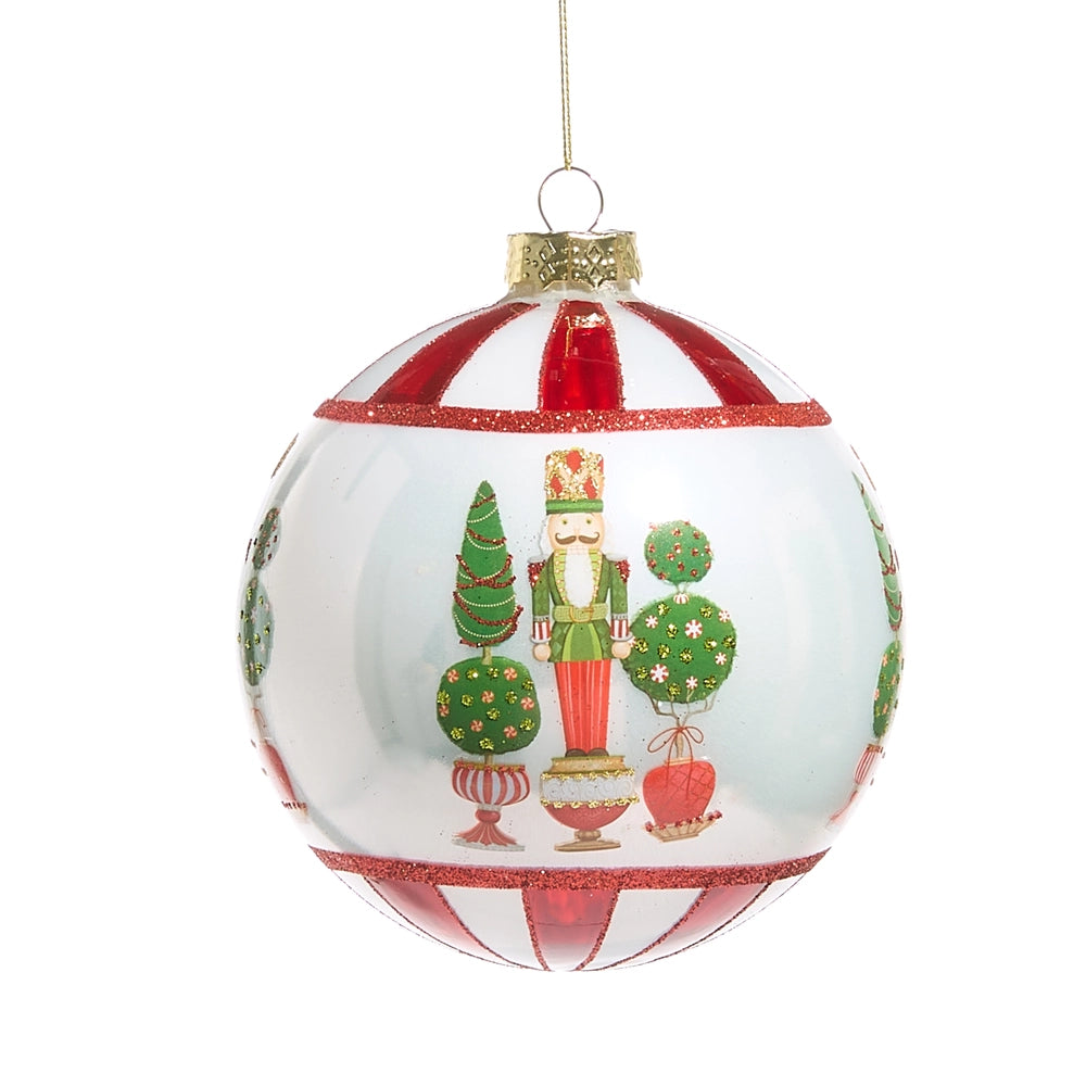 Merry Topiary and Nutcracker Ball Ornament