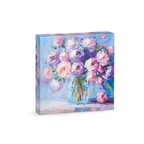 PURPLE FLORAL WALL ART