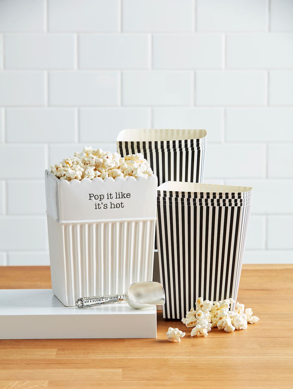 Popcorn Bucket Serving Dish
