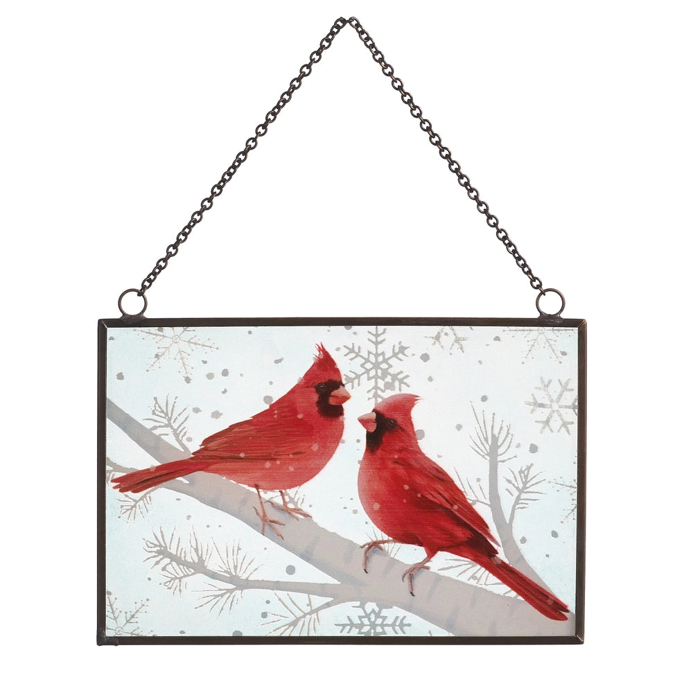 Stained Glass Cardinal Ornament