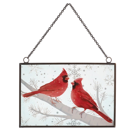 Stained Glass Cardinal Ornament
