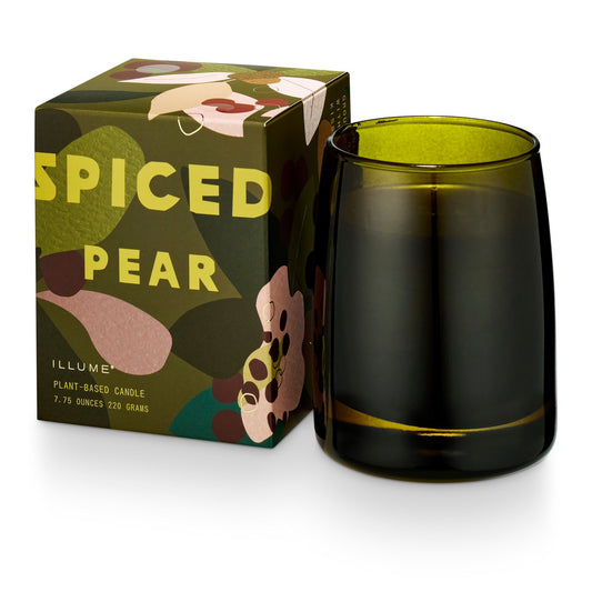 Spiced Pear Boxed Glass Candle