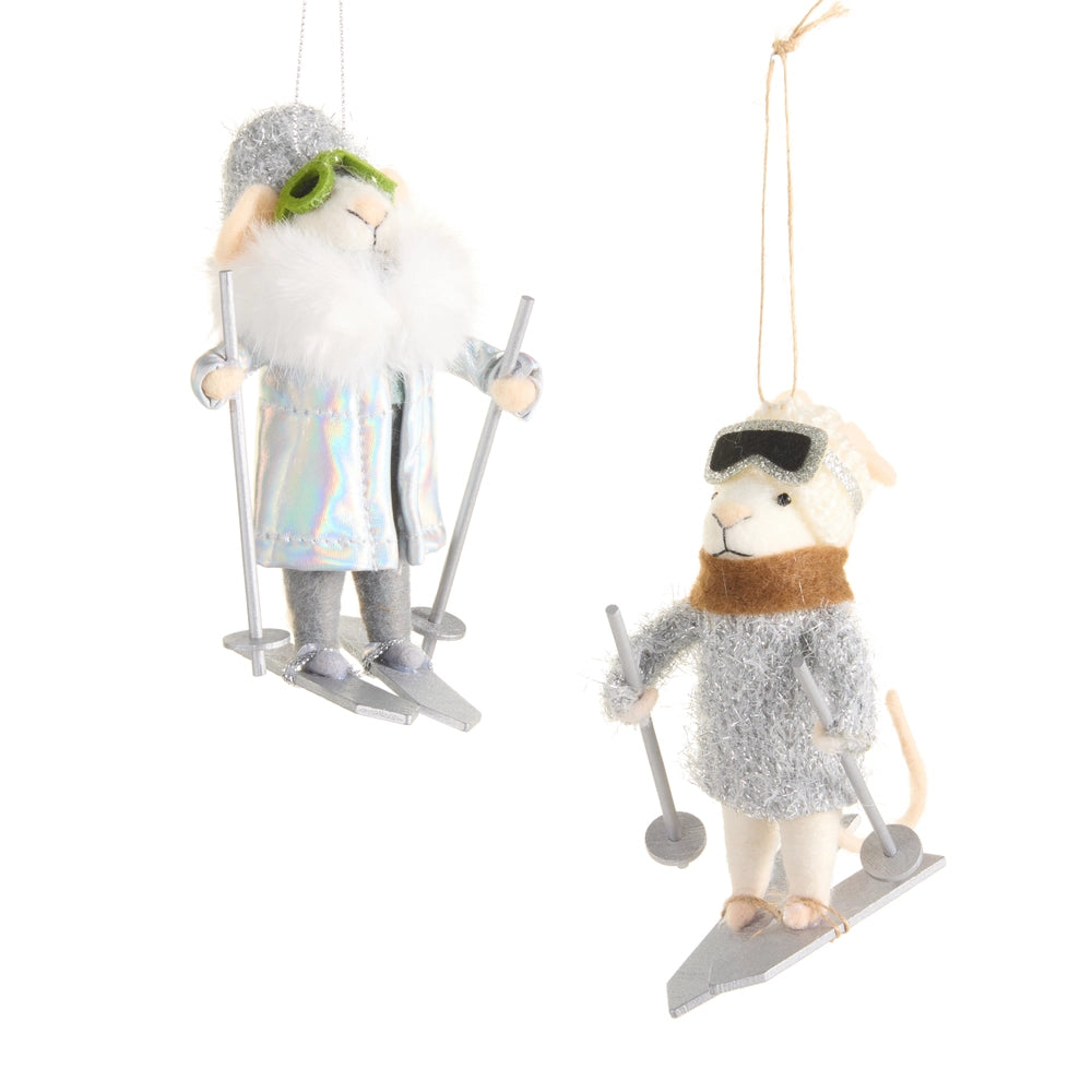 Ski Mice Ornament