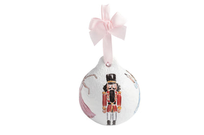 Tossed Pattern Nutcracker Papier-Mâché Ornament