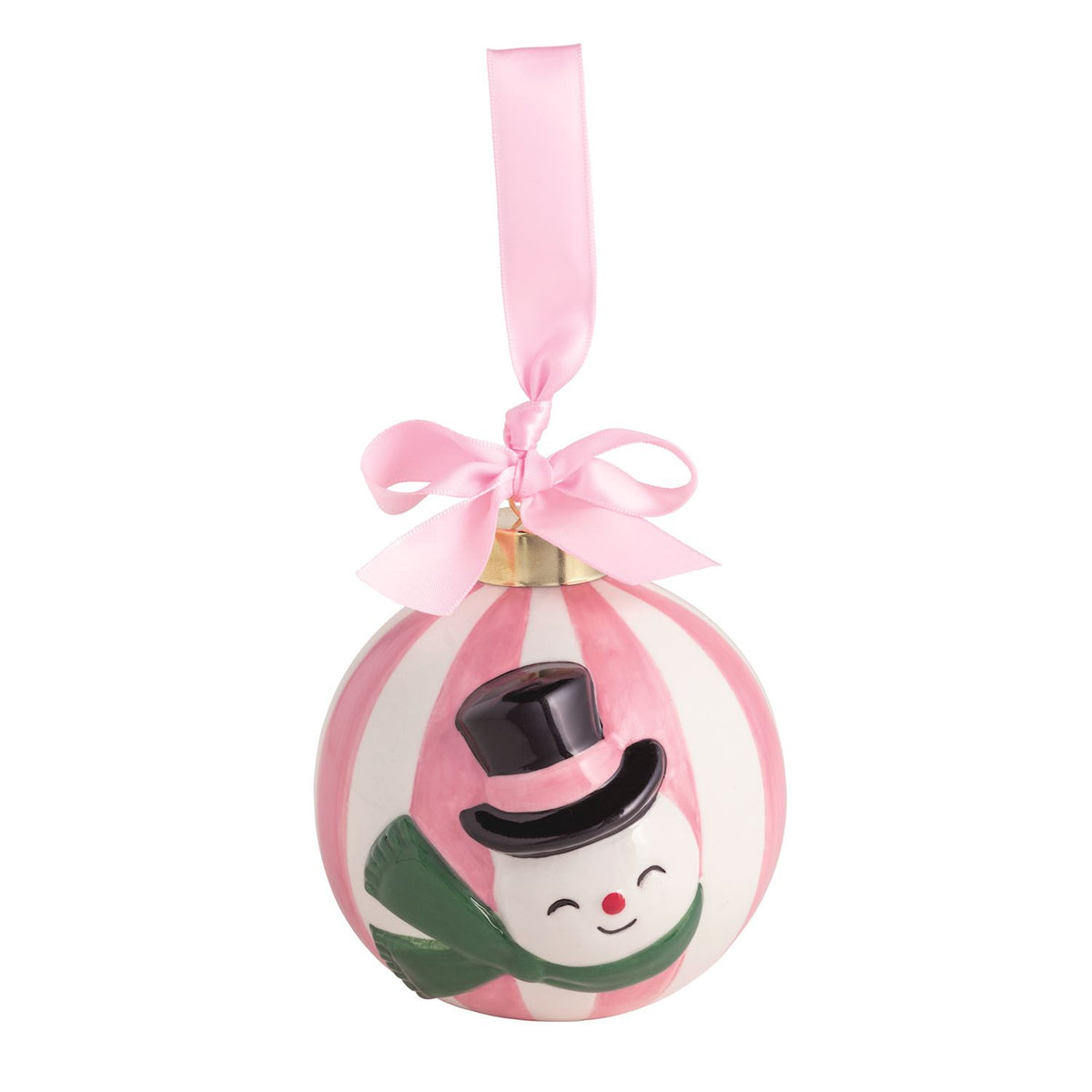Adorable Ceramic Snowman Ornament