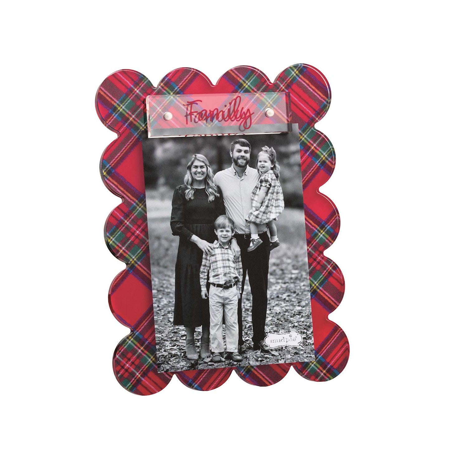 Tartan Christmas Acrylic Frame