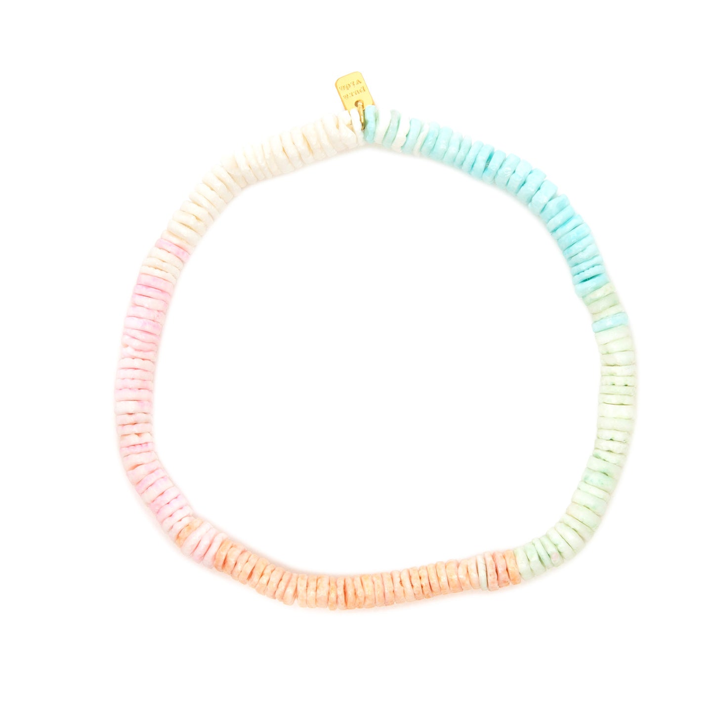 Pastel Puka Stretch anklet