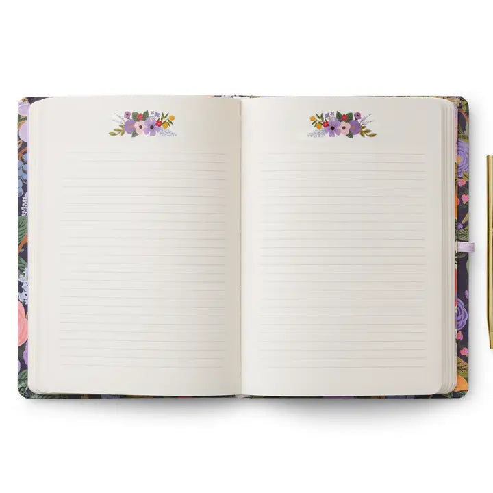 Garden Party Journal With Gold Pen