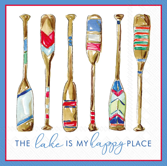 Lake is my Happy Place Cocktail Napkins
