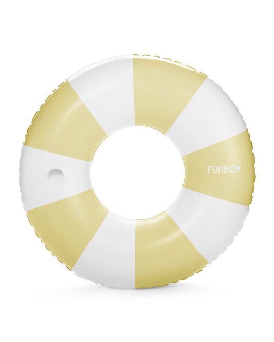 FUNBOY - Yellow Vintage Stripe Tube Float