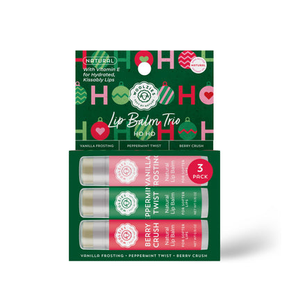Woolzies - Natural Shea Butter Lip Balm Trio – HO HO Holiday