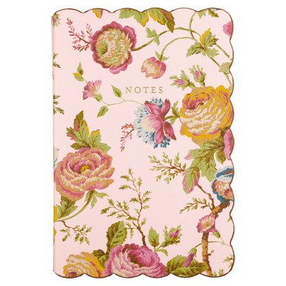 Laura Ashley Scallop Journal - Romantic Cottage Floral 6x8