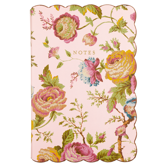 Laura Ashley Scallop Journal - Romantic Cottage Floral 6x8