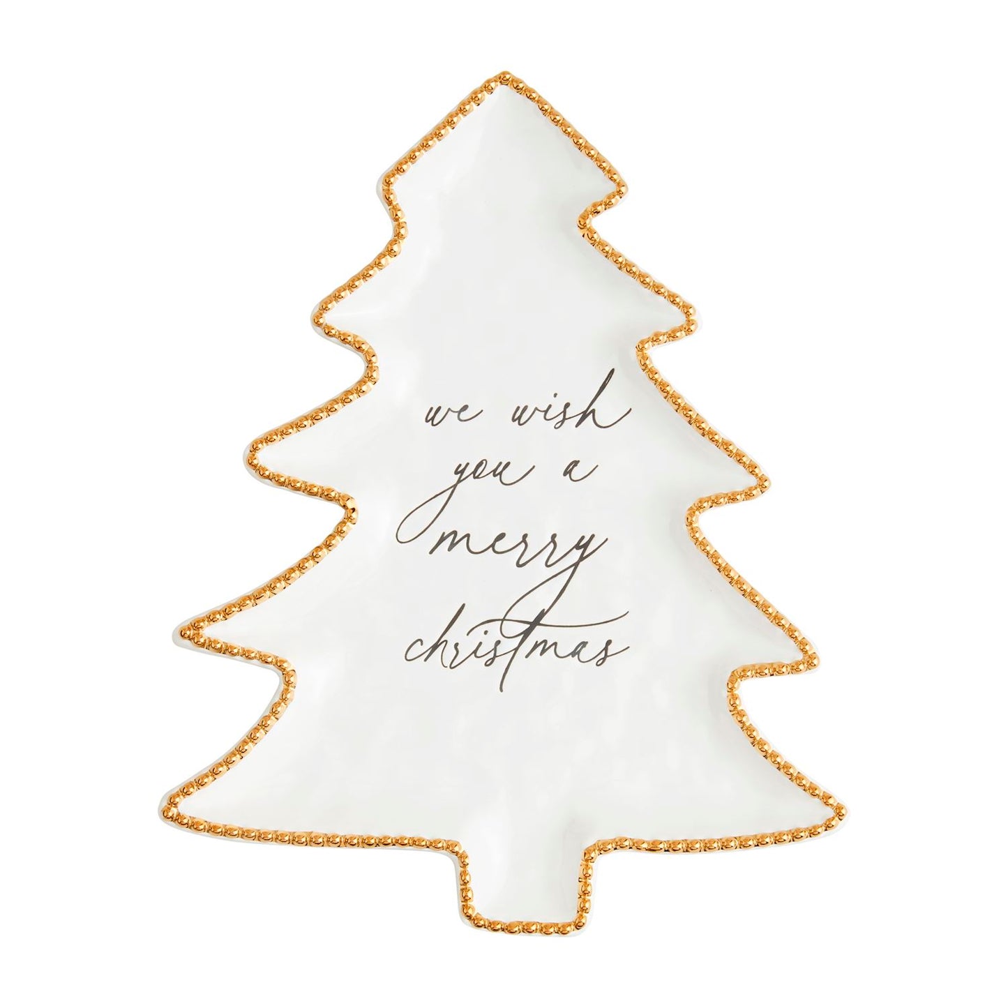Merry Christmas Tree Shaped Platter