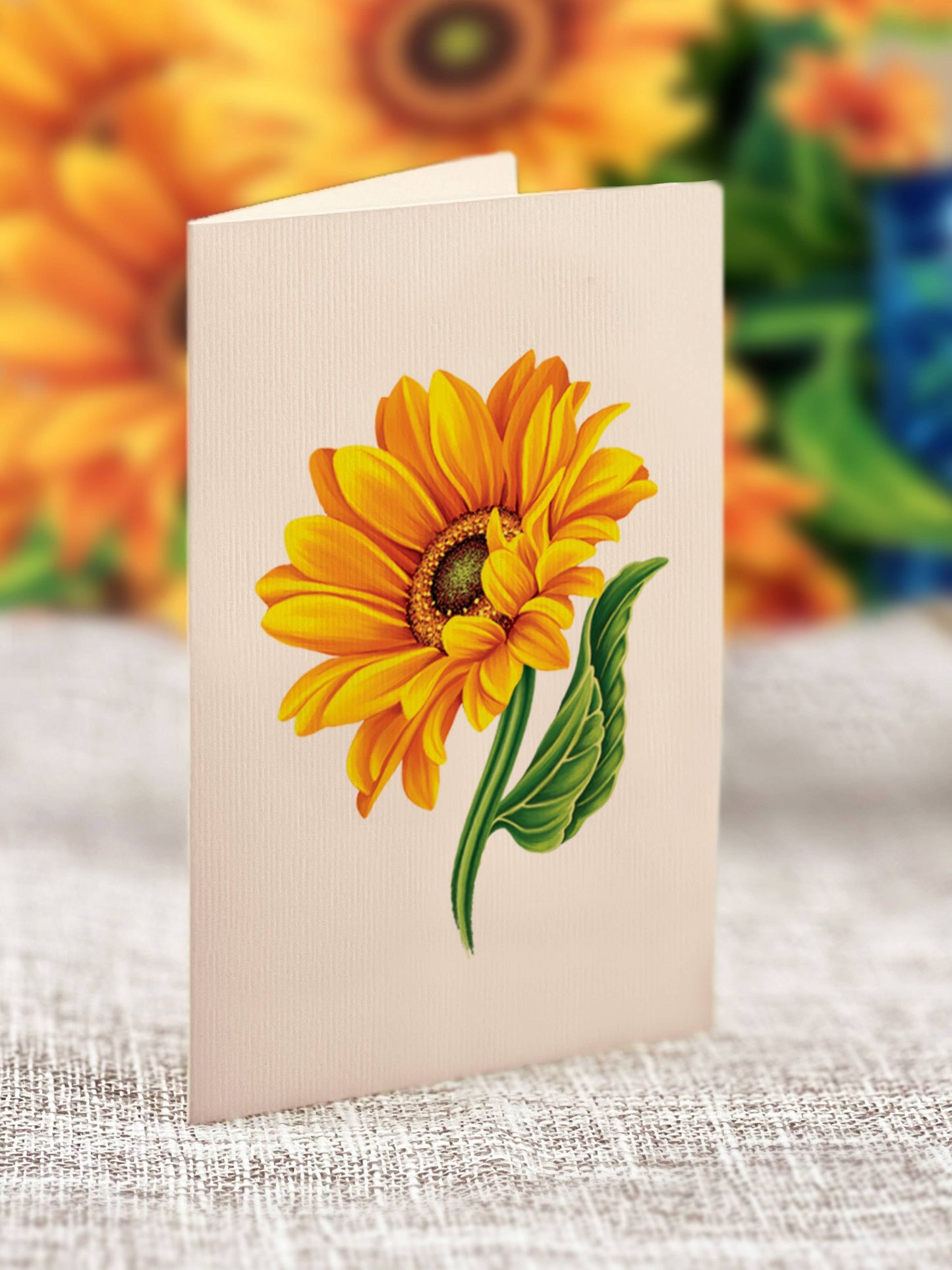 Sunflower pop up Card