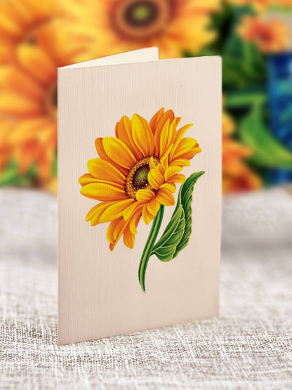 Sunflower pop up Card