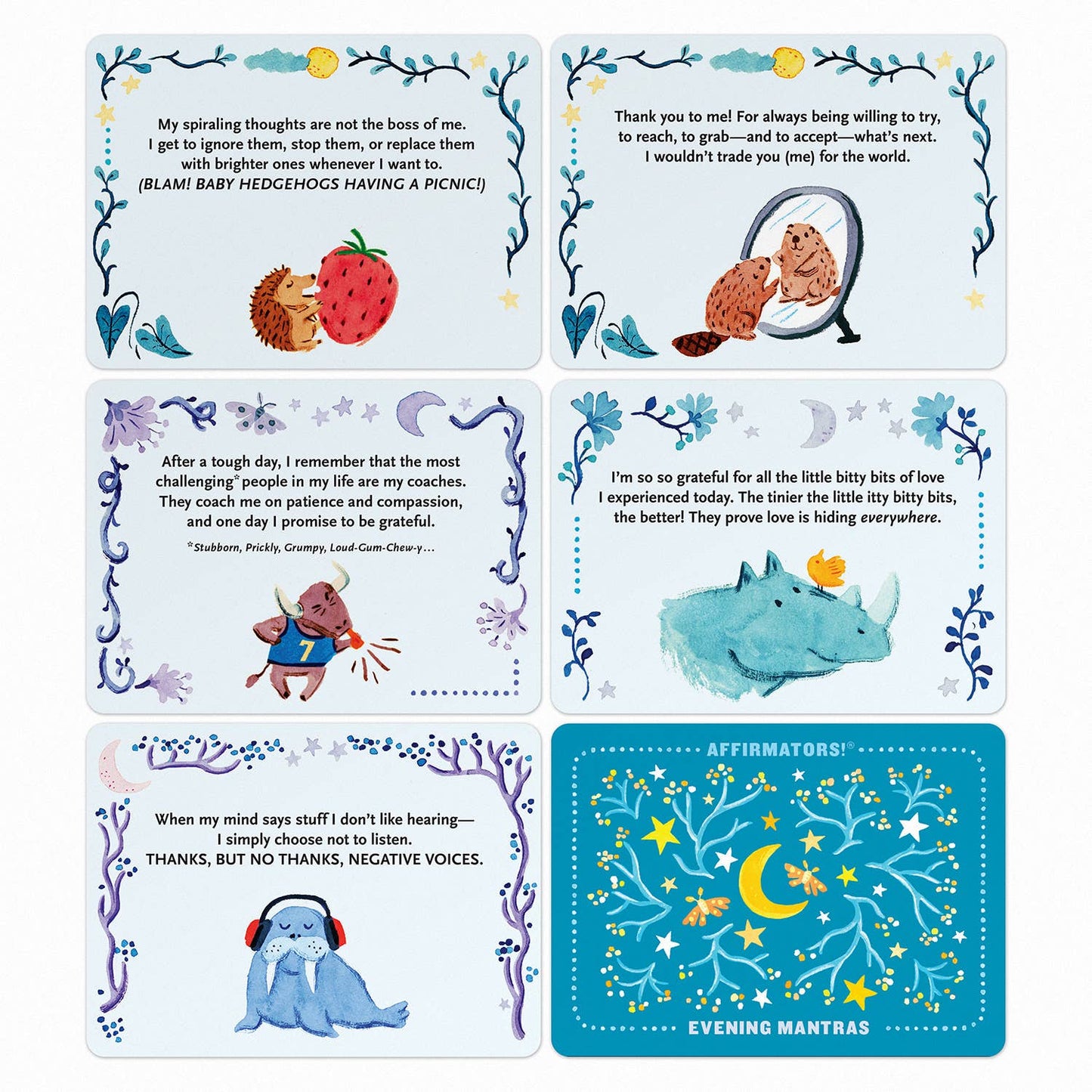 Knock Knock - Affirmators!® Mantras (Evening) Nightly Affirmation Cards