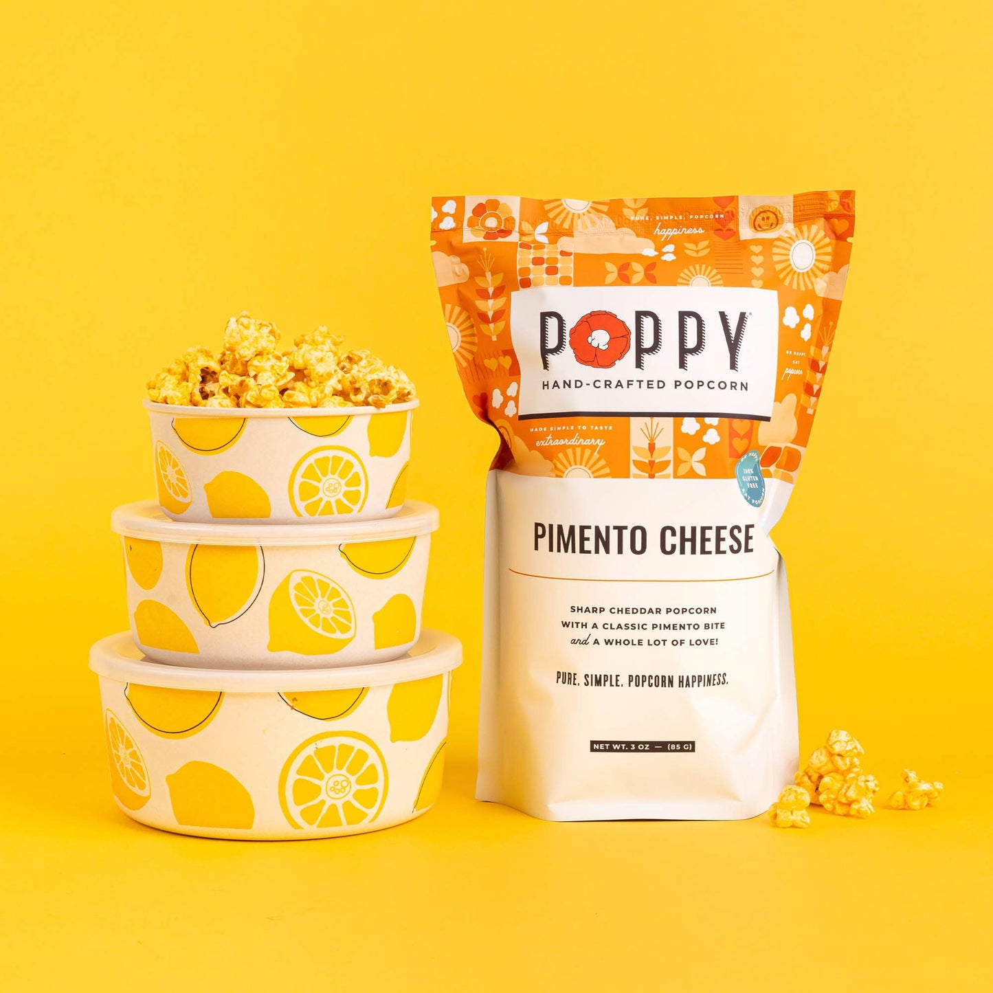 Poppy Hand-Crafted Popcorn - Pimento Cheese Popcorn