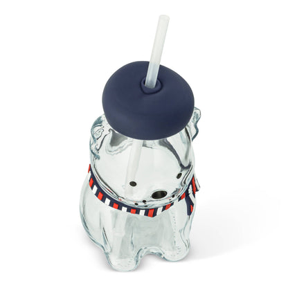 Glass Frenchie Tumbler with Silicone Beret