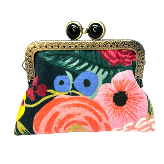 Kiki & Syds - Kiki & Syds ON THE GO Credit Card Clutch - Joliet Rose Navy