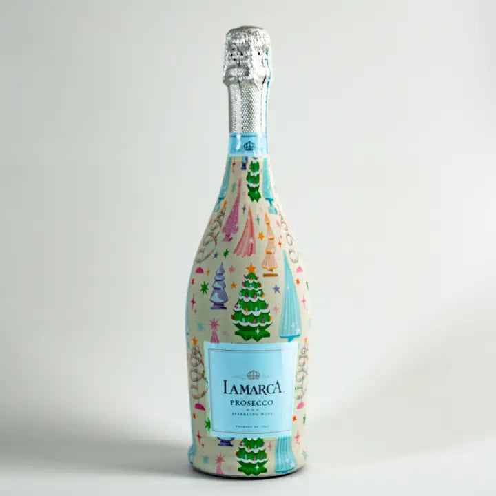 Christmas Trees Prosecco Wrap