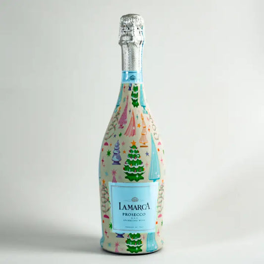Christmas Trees Prosecco Wrap