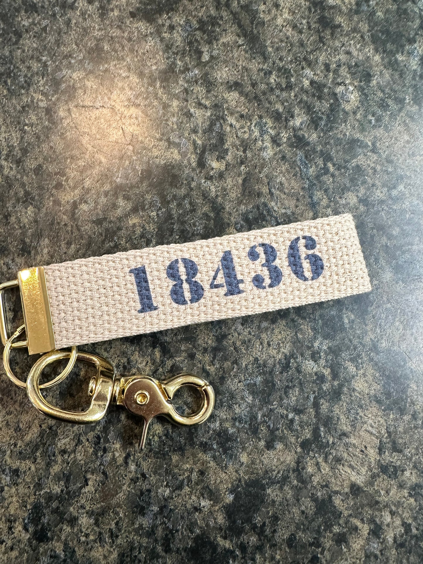 Local Love Two Sided Zipcode Keychain