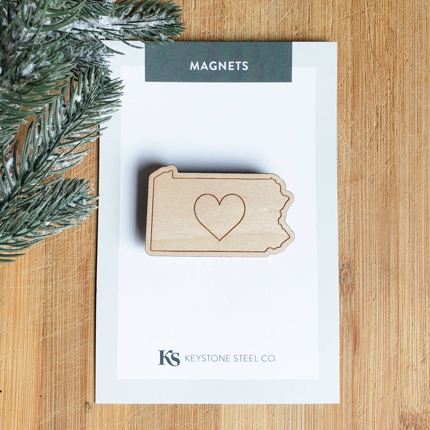 Keystone Steel Co. - Custom Your State- Heart in State Magnet Pack of 1