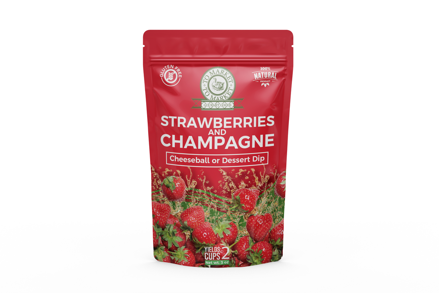 Strawberries and Champagne - Dip or Cheeseball