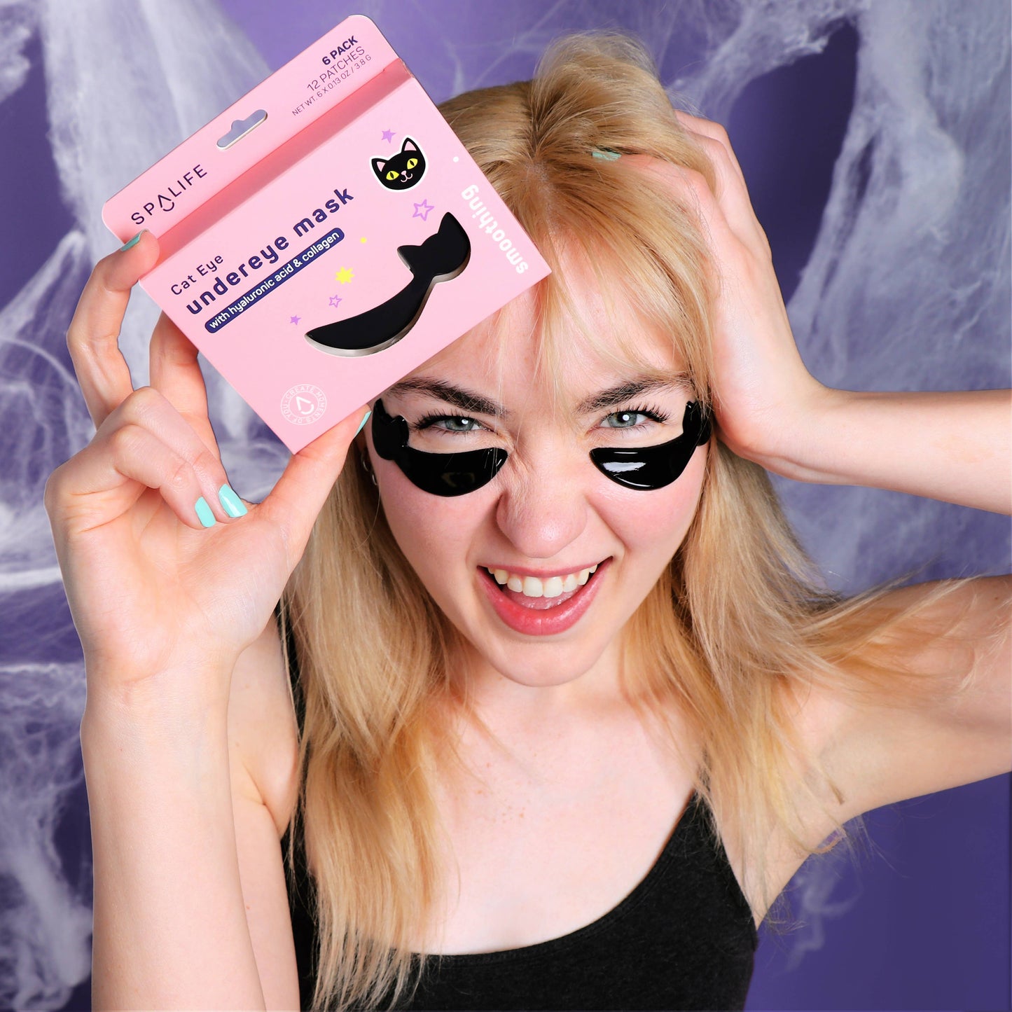 My Spa Life - Halloween Cat Eye Smoothing Undereye Masks - 6 Pairs