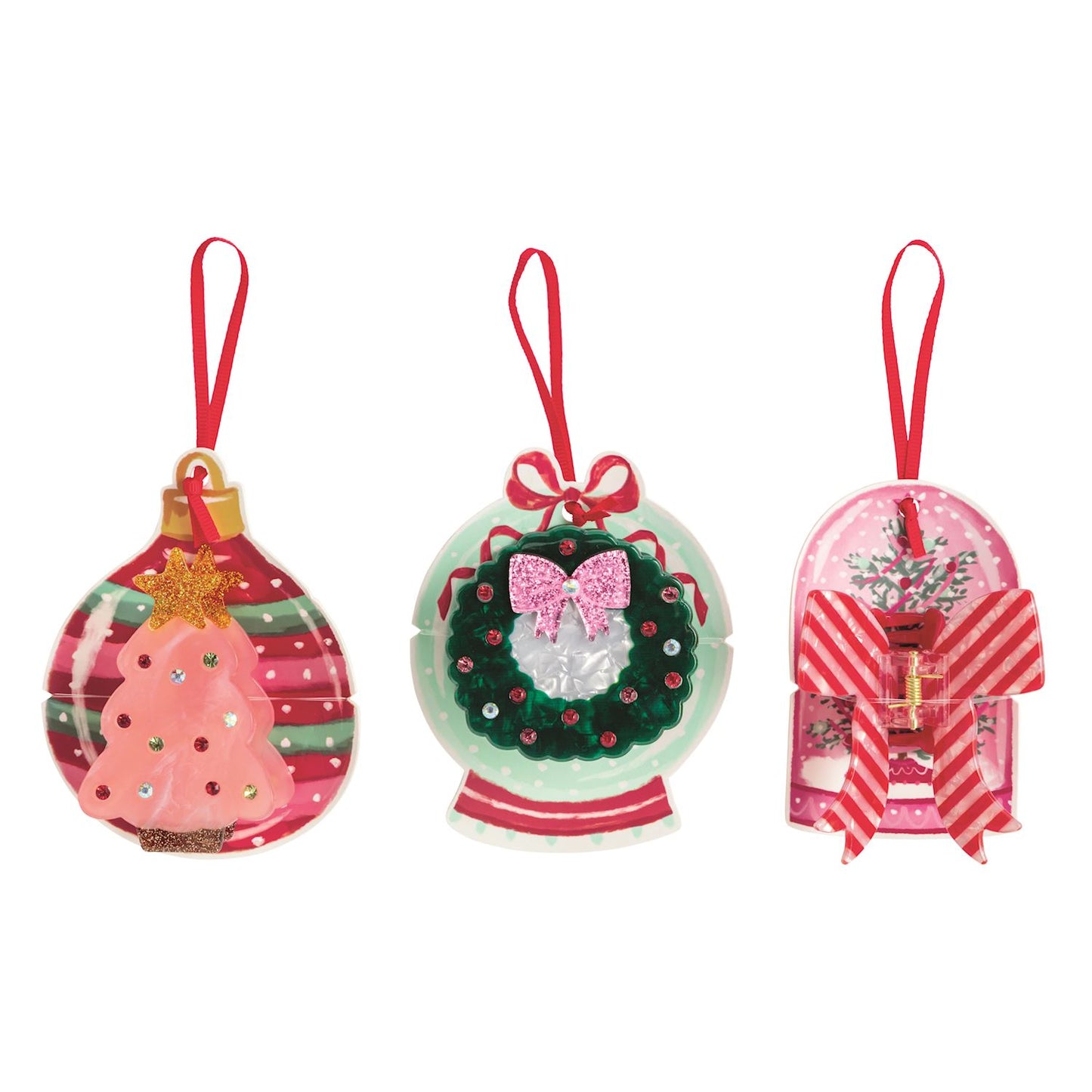 Christmas Resin Claw Clip