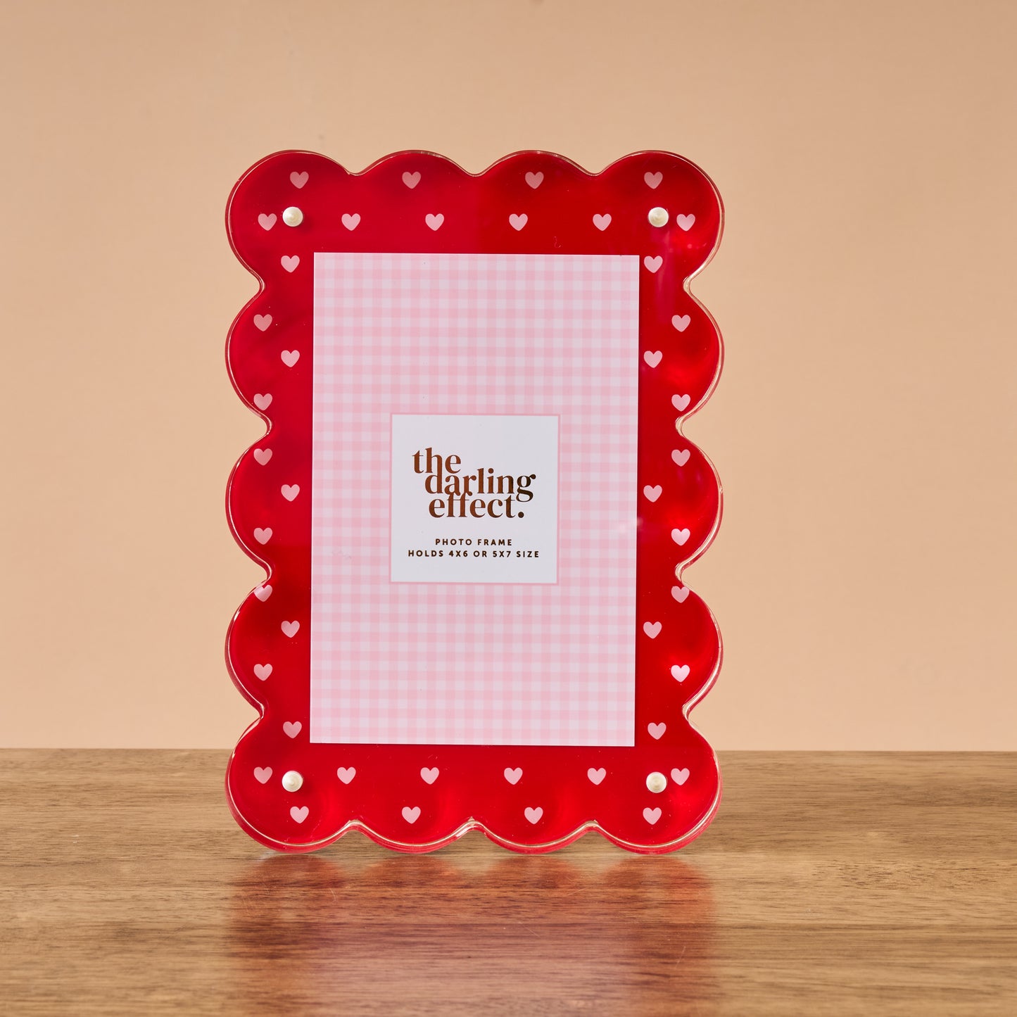 Scalloped Acrylic Frame-Valentine