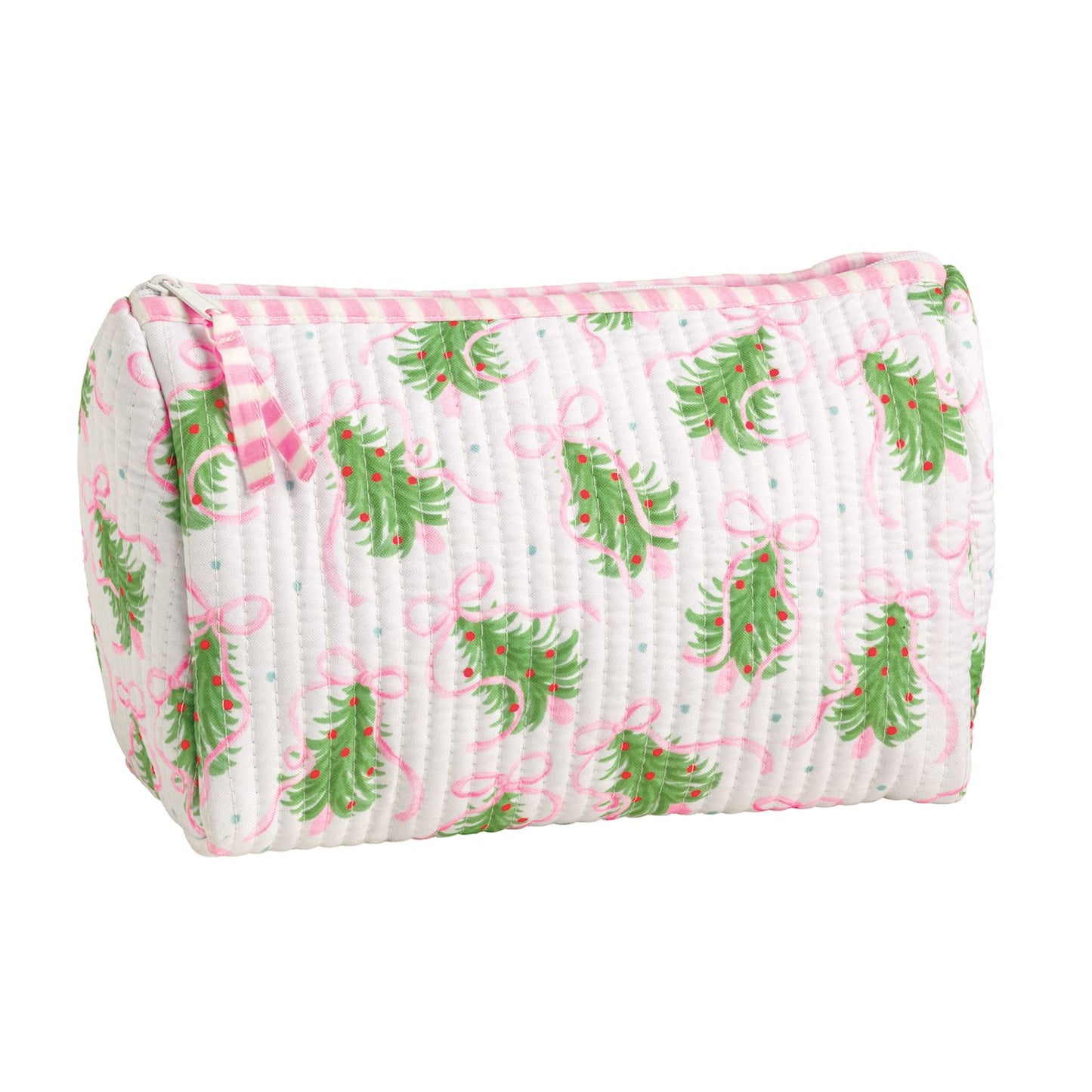 Block Print Tree Quilted Case