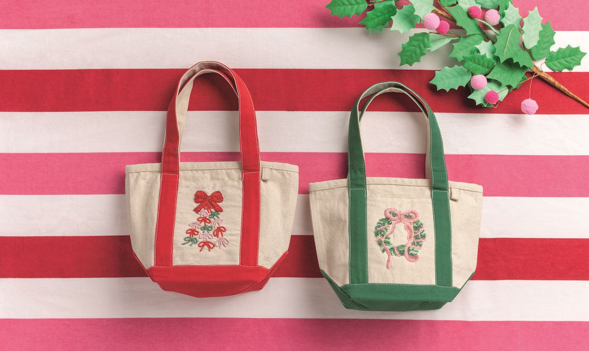 Mini Boat Tote Bag with beading